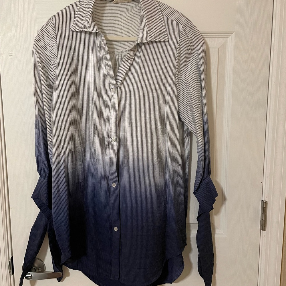 Before You Collection long oversized small shirt. Great with leggings.